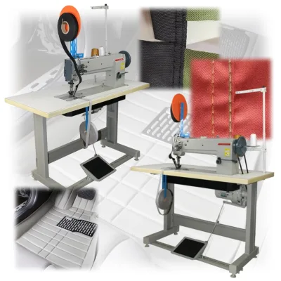 Handheld Sewing Machine High Speed Sewing Machine Long Arm Double Needle Walking Foot Sewing Machine for Factory Use