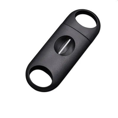 V Shape Cigar Cutter Pocket-Friendly Stainless Steel Blade with Plastic Grip