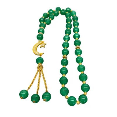 33 Tasbih Muslim Prayer Beads Islamic Worship Bracelet Praise Beads Moon Pearls