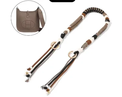 New Poly-Cotton Braided Replacement Shoulder Strap for Bags-Breathable & Antibacterial