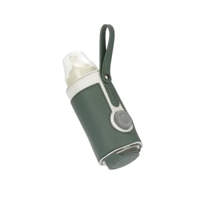 Portable Car Warmer Leather Bottle Bag USB Plug Three-Level Adjustable Heating Cup Sleeve Constant Temperature Heating Feature