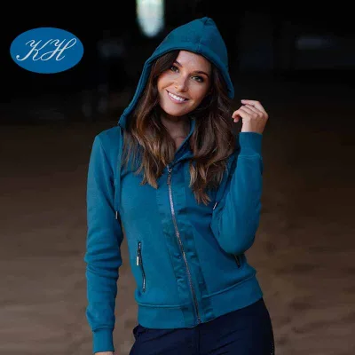 Custom Super Soft Fleece Winter Equestrian Clothing Women Riding Hoodies Long Sleeve Riding Jacket