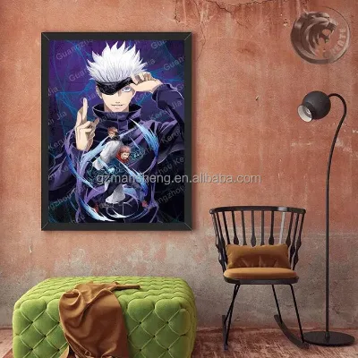 Lenticular 3D Custom Posters Carton Character 3D Effect Picture with Frame