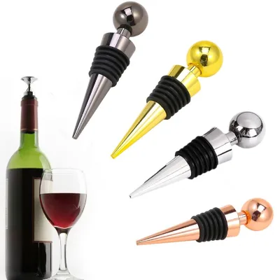Metal Bottle Stopper Wine Storage Twist Cap Plug Reusable Vacuum Sealed Bottle Cap Champagne Stopper Gifts Bar Tool