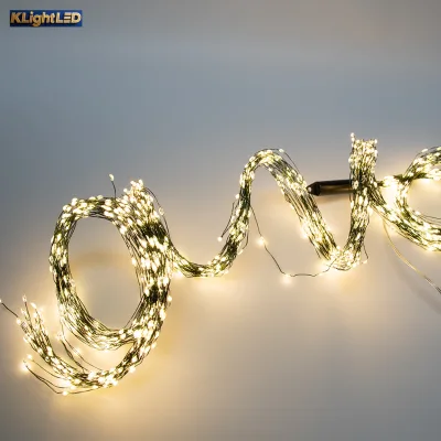Steady on 2M 3M 2000LEDs Fairy Curtain Lights 20 30 Strands Waterfall Branch String Light for Christmas Tree Bedroom Wedding