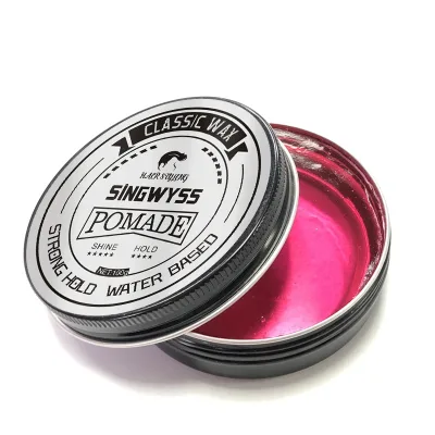 Manufacture Hard Texture Pomade Production Elegance Hair Wax Red One for Short Hair Styles
