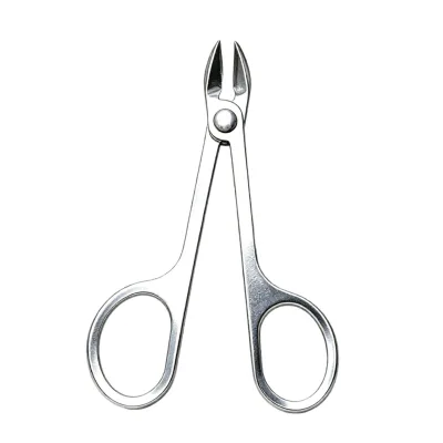 Precision Cuticle Scissors with Scissor Grip Handle, Sharp Blade Nail Cuticle Trimmer for Nail Art Prep