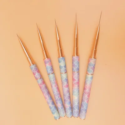 Nail Art String Pen Metal Pen Holder High Quality Line Drawing Pen High Quality Nylon Wool 2025 New Style