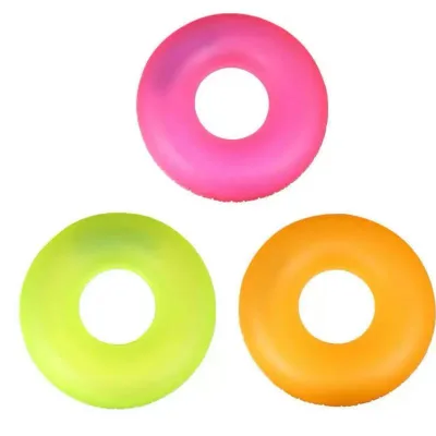 Cross Border Wholesale Float Rings Adult Inflatable Swimming Rings Fluorescent Swimming Rings