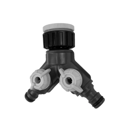Y-Shaped 2-Way Plastic Hose Connector Eco-Friendly Heavy Duty Quick Connection Individual Control Valves Garden Tools Watering