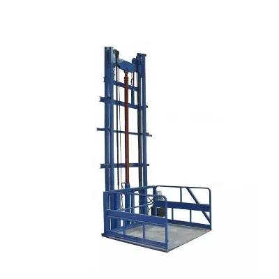 Wall Mounted Lifting Table Goods Cargo Delivery Elevator Simple Delivery Equipment Guide Rail Lift Platforms