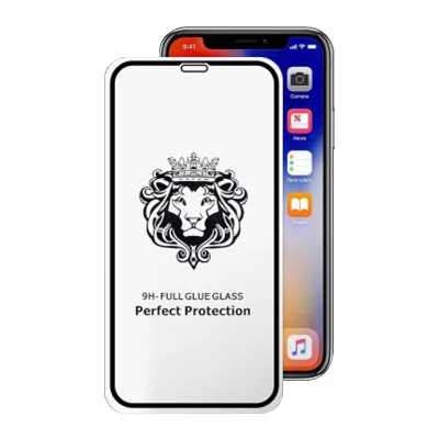 For IPhone 13 Pro Max Mobile Phone Screen Protector Lion Head Tempered Glass Screen Film 9H Silk Printing Two Strong Toughened