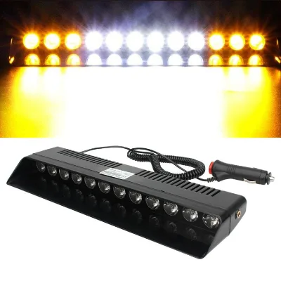 Exclusive Cross-border Sales High-power 12-LED S12 Shovel Light Car Red Blue Flashing Warning Strobe Light Shovel-style Suction