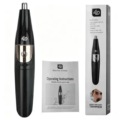 Mini Electric Nose Ear Hair Trimmer Portable Low Noise Lithium Battery Easy Clean Plastic for Household Car Garage