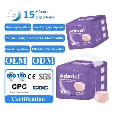 Free Sample OEM Wholesale Female Period Panties Disposable Ultra Thin Menstrual Pants Super Soft Lady Sanitary Napkin Pants