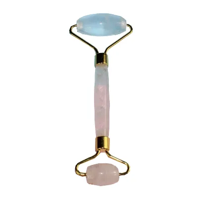 Manufacturer Anti Aging Face Roller Custom Logo Face Lift Facial Massage Natural Quartz Roller Slimming Face Massage Tool HongYu