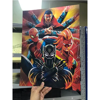 Wholesale Custom 3d Lenticular Flip Holographic Manga Pictures Dragon Ball Z Goku Messi Ronaldo 3d Anime Poster 3d Poster Anime
