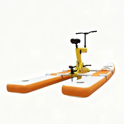 Professional Commercial Inflatable Water Bike Heavy Duty Aluminum Frame Pedal Bicycle for Resort & Rental Business