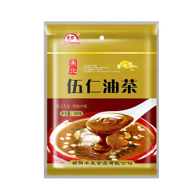 Traditional Chinese Food Snacks Wu Ren Oil Tea & Nut Rice Paste FENGMAI Brand Powdery From Liaoning Province China