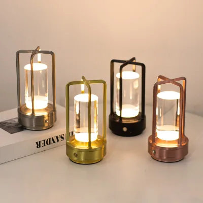 New Aluminum Table Light Rechargeable Touch Dimmable Eco-Friendly Eye Caring High CRI 95 Cordless Induction Lamps Table Lamp
