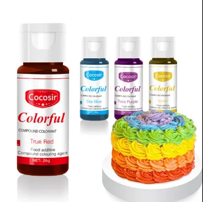 The Factory Supplies 22g of 21-color Edible Cream Cake Coloring Gel, Which Is a Best-selling Edible Coloring Gel