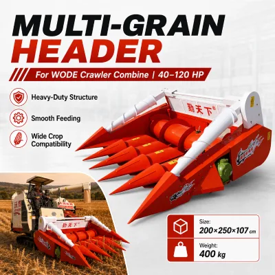 CE Certified WORLD Grain Header for Export, Compliant Agricultural Supporting Parts for Countries Along the Belt and Road