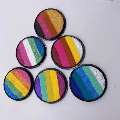 Sports Soccer Fans Flag Face Paint 5-in-1 Cream Body Painting Pattern Type Paint rainbow Facepainting