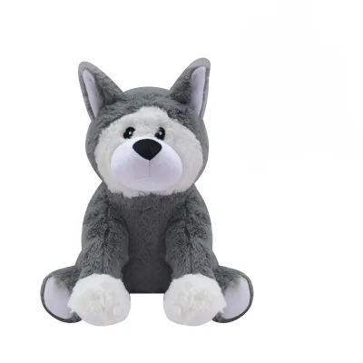 Grey Dog Toy Cute Plush Animal Pillow,Soft Stuffed Animals