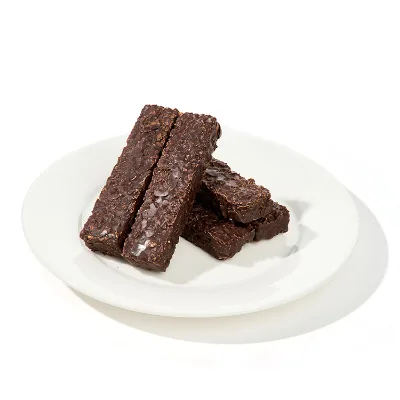 Crispy Purple Sweet Potato Cereal Bar With Chia Seeds Dark Chocolate Coating Healthy Snack Energy Bar OEM ODM Custom