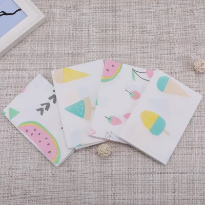 Custom Print Nonwoven Paper Table Place Mat Kids Children Disposable Folding Placemat for Baby