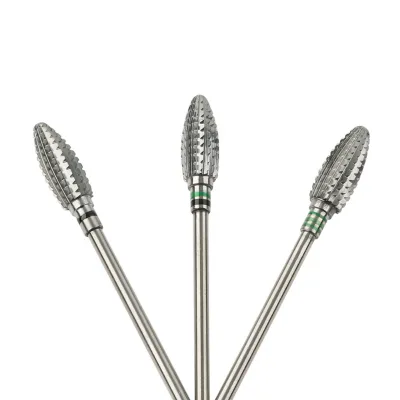 3/32" Xc Flame Shape Bit  Carbide Nail Drill Bits