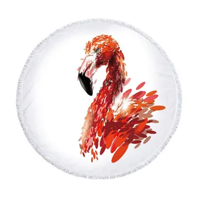 New Design 100% Polyester Custom Printed Beach Towel Round Shape Soft Fabric Promotion Round Beach Towel Blanket