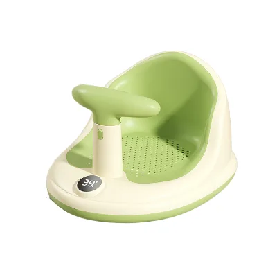 Newborn Toddler Bath Products Safty Bathtub Seat With Thermometer Infant Shower Seat Portable Baby Bath Chair
