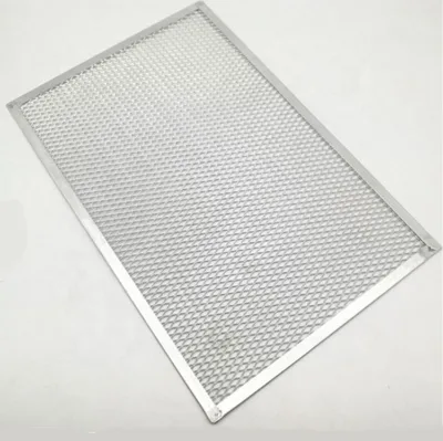 Square Pizza Screen Pizza Mesh Baking Tray Metal Pizza Cooking Pan