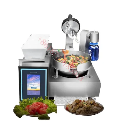 Saving  Recipes Automatic Feeding High Speed Intelligent Cooking Pot Kitchen Robot Cooking Machines