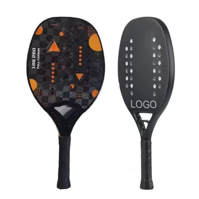 Custom Professional OEM Format Tennis Racket Carbon Fiber EVA Core Beach Tennis Racket