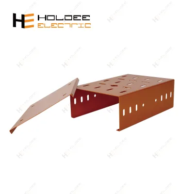 HOLDEE High Quality Epoxy Power Coated Electrical Galvanized Perforated Slotted Cable Tray OEM ODM Available