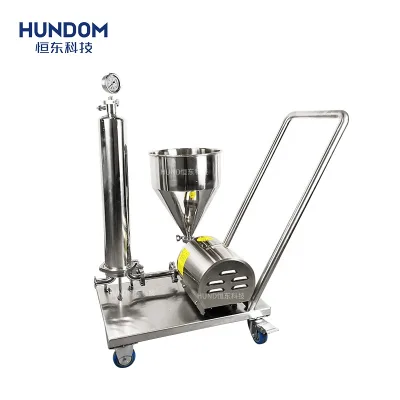 Top Quality Custom Sanitary Milk Filter Machine for Sunflower Oil with Cart