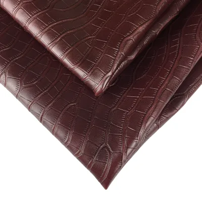 Crocodile Pattern Oil Wax Two-color Sheepskin Shoes Bag Handbag With Genuine Leather Support Custom Mixed Breed Sheep