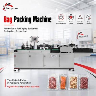 HYZK-100 Automatic Vacuum Robust Fully Automated Industrial Vacuum Skin Packer Fresh Meat Salmon Seafood Bag Packing Machine