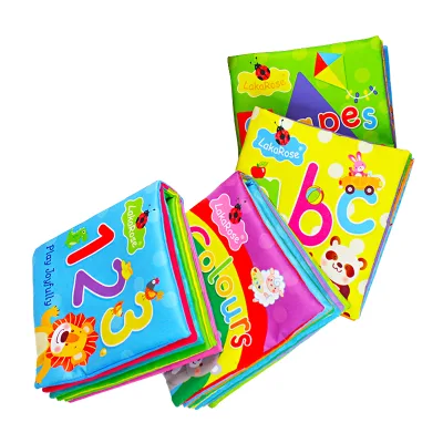 Alphabetic Numbers Cloth Book for Babies Soft Toy with Colorful Shapes-L013