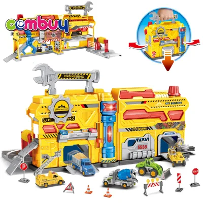 Automobile Repair Maintenance Handbag Game Alloy Car Toys Parking Lot Equipment
