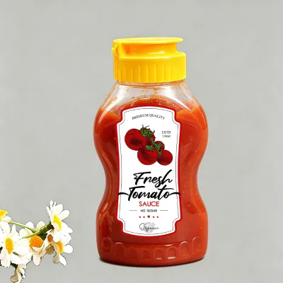Empty 165ml Hot Fill PP Squeeze Bottle for Jam Sauce Ketchup Food Grade Heat Resistant Custom Logo & Label OEM ODM Bottle