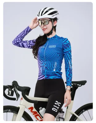 Women's ODM Designed Lightweight Breathable Thermal Fleece Long Sleeves Jacket Cycling Suit Warm Road Cycling Gear Eco-Friendly