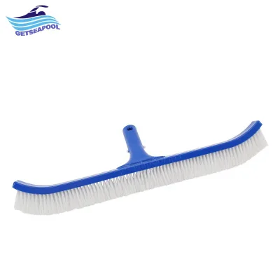 18"/45cm Standard Brush Plastic Pool Wall Curved Brush Heavy Duty Swimming Pool Cleaning