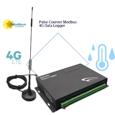 Power and Energy Logger Pulse Counter Modbus Alarm Data Logger with SD Card Pulse Counter