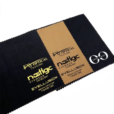 Custom Printing logo Eyewear Accessories Sunglasses Packaging Glasses Wipe Lens Cleaning Cloth for Jewelry Polishing