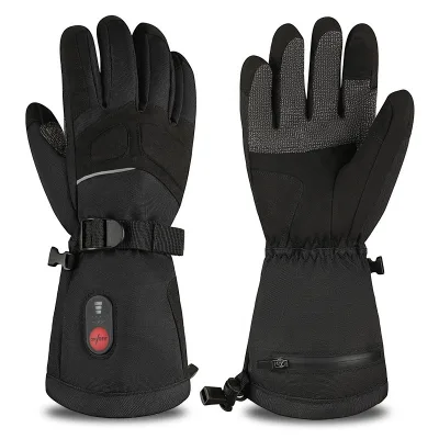 Winter Work Gloves Labor Protection Windproof Warm Duty Leather Insulated Non-Slip Wear-Resistant Electric Heated for Work