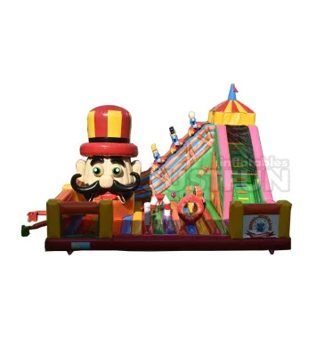Circus Troupe Giant Playground Jumping Slide Bouncer Inflatable Trampolines for Sale