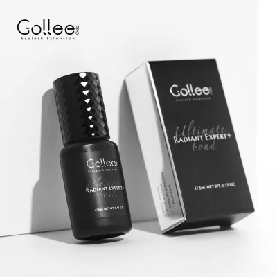 Gollee Japan 8 Week 3D Beautier Gel Good Black Magnum Container Mink Bottle Retention Private Label Eyelash Glue